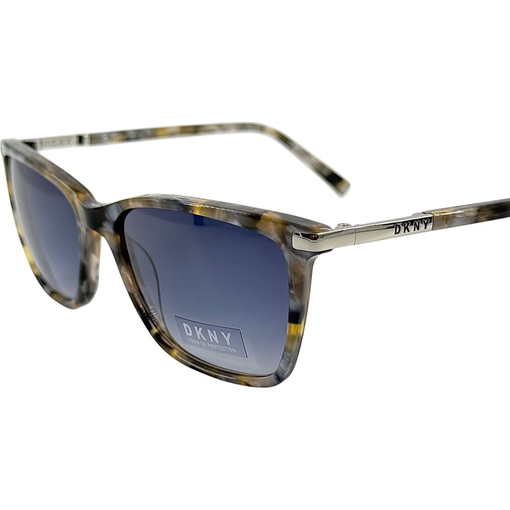 DKNY DK539S Womens Plastic Sunglass 425 Tortoise Pearlized Blue 55-16 w Case - Picture 2 of 5